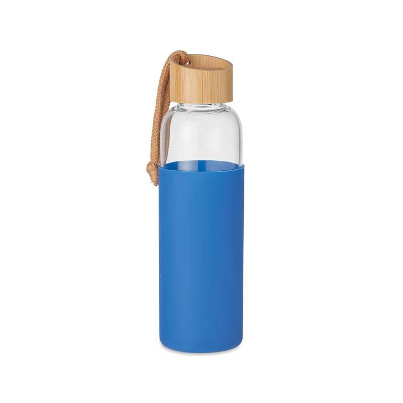 Garrafão de vidro 500 ml com capa de silicone - Garrafa de vidro a preço grossista