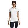 Polo donna 200g cotone pettinato grigia/navy - Polo donna a prezzi all'ingrosso