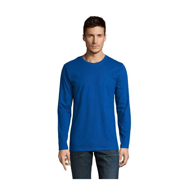 Herren Langarm T-Shirt 190g Anthrazit Mélange - Textilien SOL'S zu Großhandelspreisen