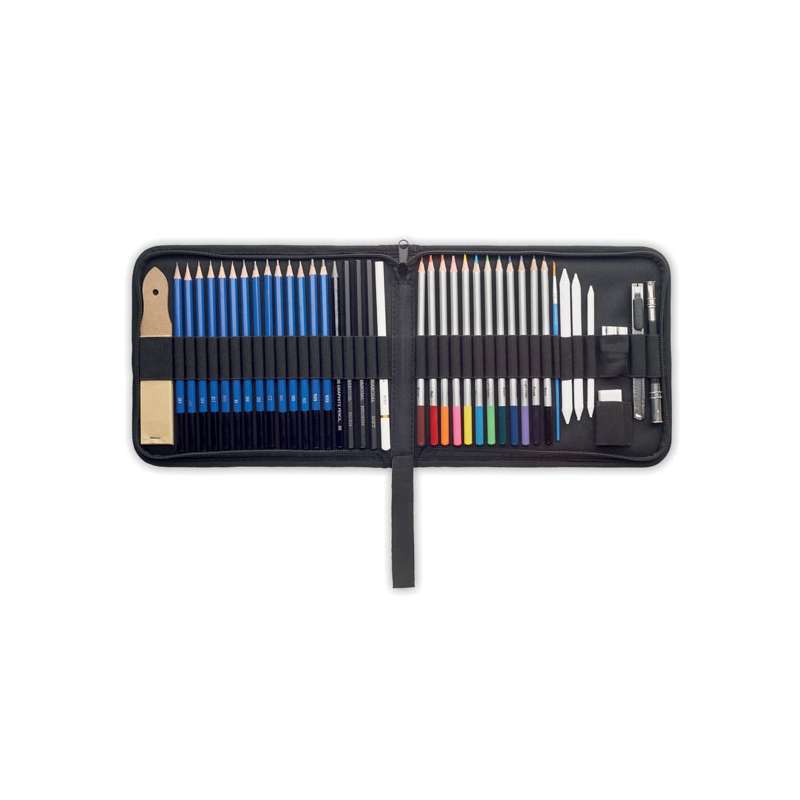 GENUINE - Malette d'artiste 40 pièces à prix grossiste - Crayon de couleur à prix de gros