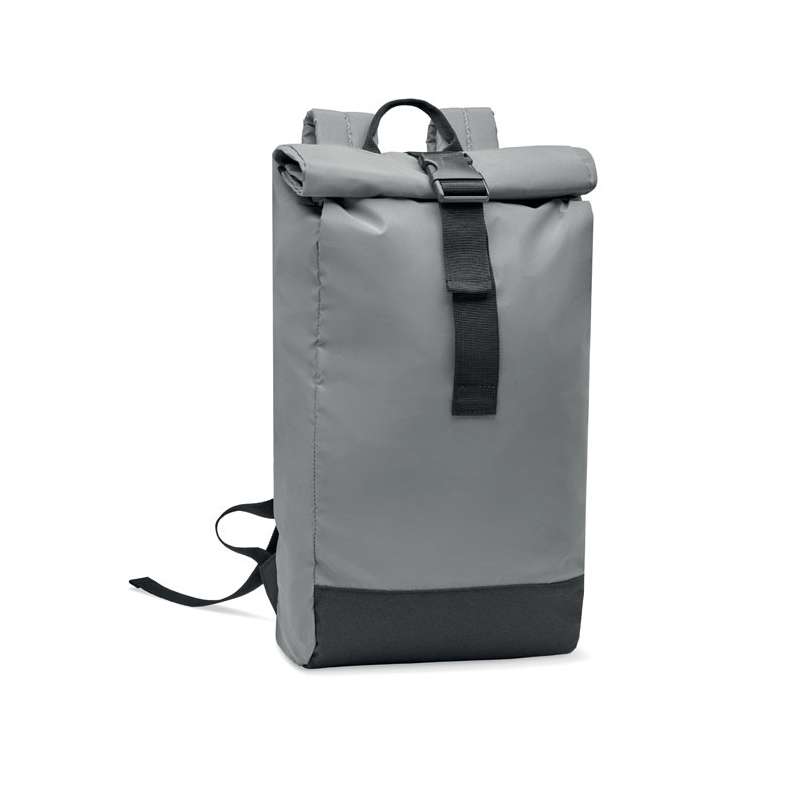 Zaino riflettente arrotolabile per laptop 15" - Sac rolltop in Italian is "Sacchetto rolltop". a prezzi all'ingrosso