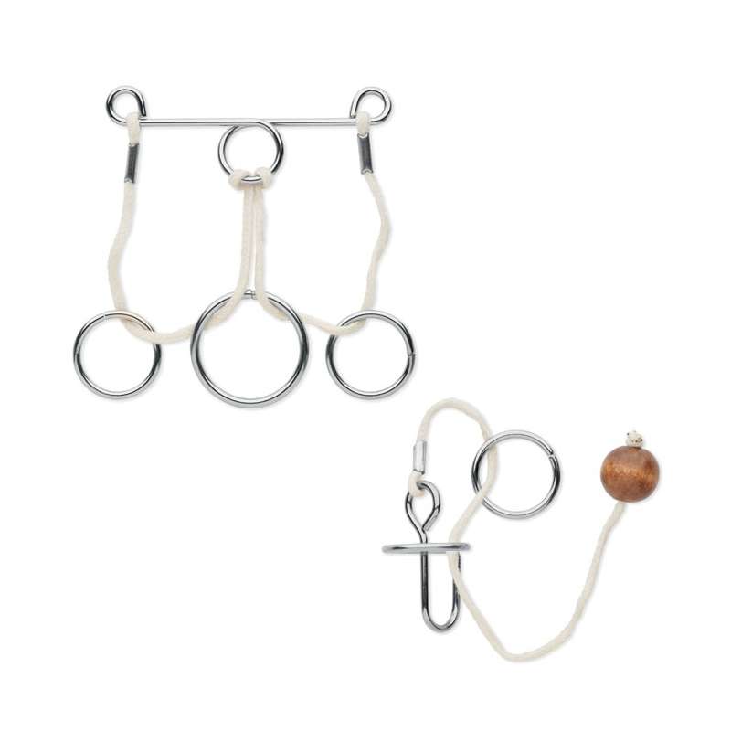 CONNECTION - Jeu de 2 casse-tête en métal - casse-tête à prix grossiste