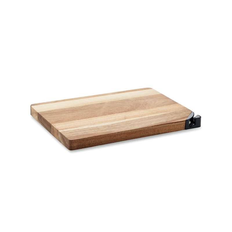 Akazienholz Schneidebrett mit Messerschärfer 30x20 cm - Schneidebrett zu Großhandelspreisen