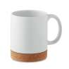 Mug de cerâmica com base em cortiça 280 ml - caneca de cerâmica ou porcelana a preço grossista Mug de cerâmica com base em cortiça 280 ml - caneca de cerâmica ou porcelana a preço grossista