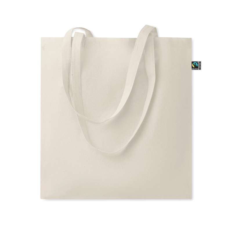 Bolsa de algodón Fairtrade 180g con asas largas a precios de mayorista - Tote bag a precios de mayorista
