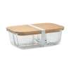 Glass and bambou lunchbox 800 ml - Lunch box at wholesale prices
