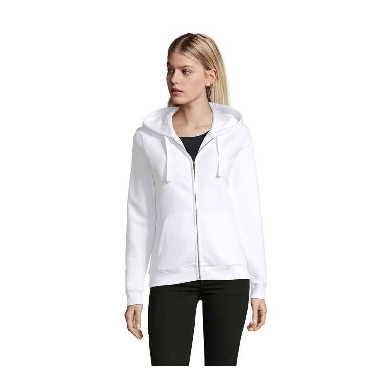 Casaco com Capuz Feminino 280g Verde Molleton - Têxtil SOL'S a preço grossista