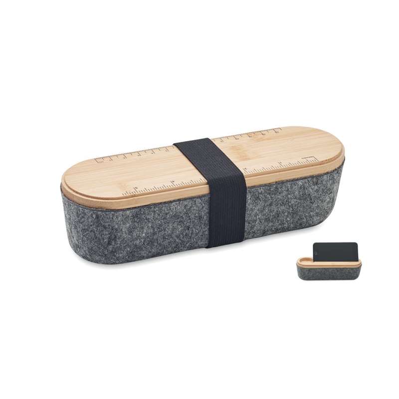 MILE - Trousse en feutre RPET - Accessoire recyclable à prix de gros