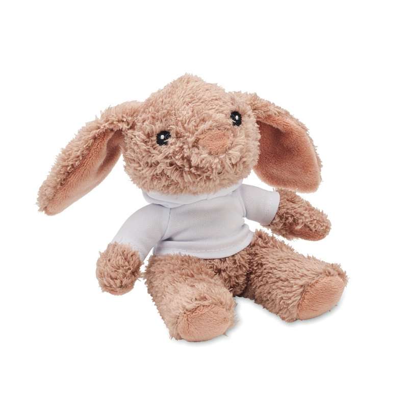 Coniglio di peluche con cappuccio 30 cm - Peluche a prezzi all'ingrosso