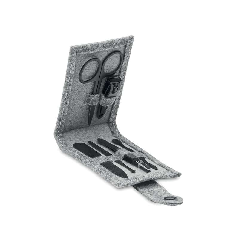 Set de manucure 6 piezas en feutre - Set de manicura a precios de mayorista