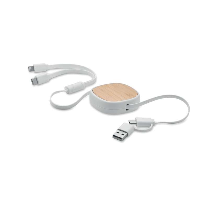90cm Retractable Multi-USB Charging Cable - Charging cable at wholesale prices