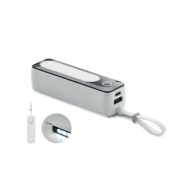 5000 mAh ABS Powerbank with COB Light - Charger at wholesale prices