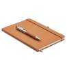 Carnet en cuir recyclé et stylo - Accessoire recyclable à prix grossiste