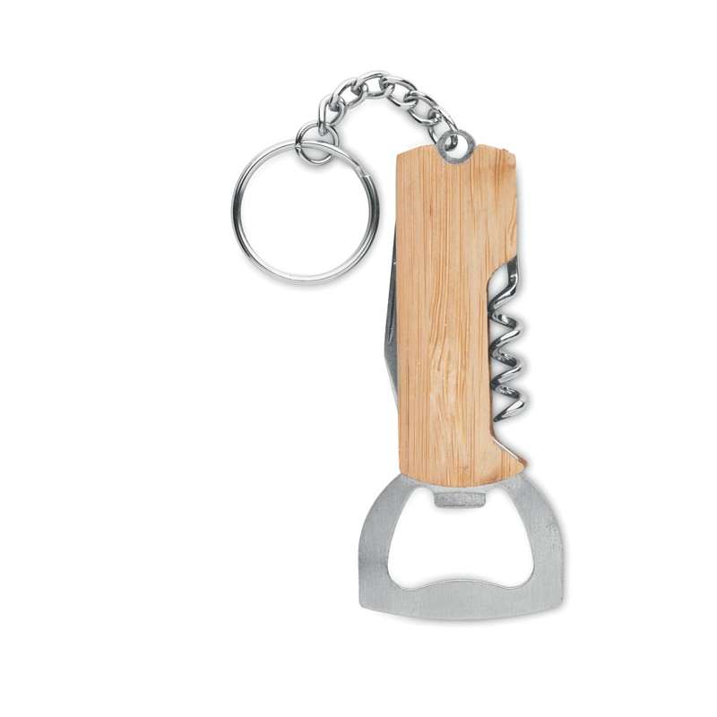 Utensile tascabile 3 in 1 con custodia bambù - Cavatappi a prezzi all'ingrosso