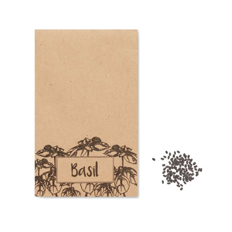 Basilikfrön i kraftkuvert - Planta till grossistpris