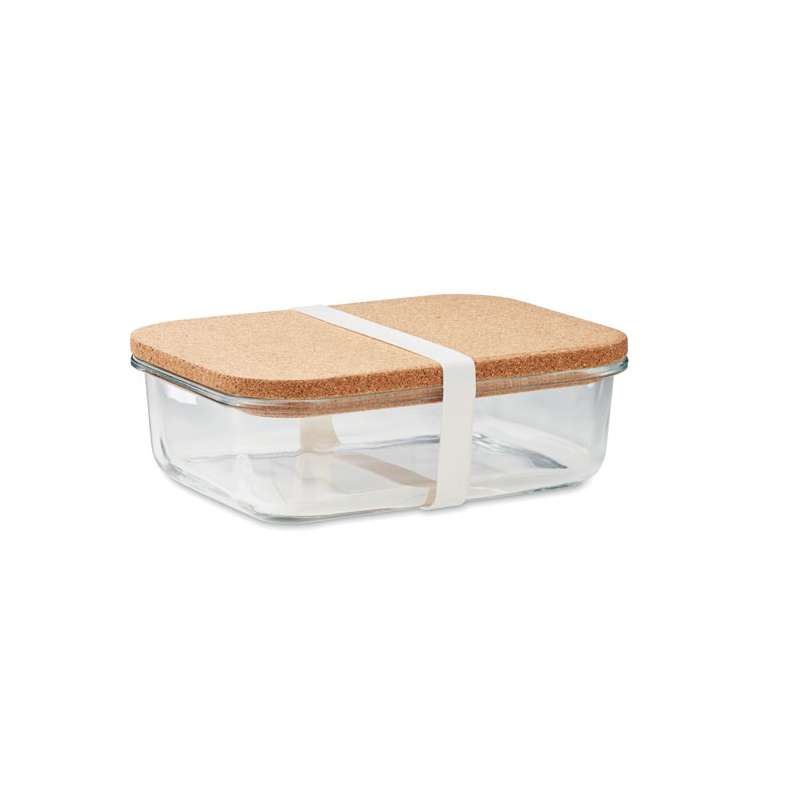 Lunchbox en verre liège 830 ml - Bento à prix grossiste