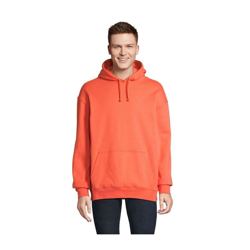 Sudadera unisex con capucha 280g gris chiné - Textil SOL'S a precios de mayorista