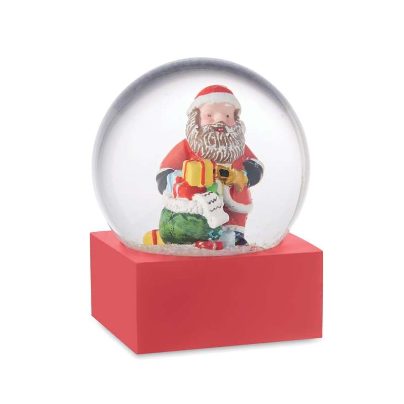 Glass Snow Globe with Resin Ba - Christmas accessory at wholesale prices