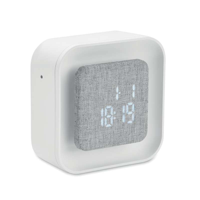 LED Alarm Clock in Recycled ABS/RPET - Alarm Clock at wholesale prices