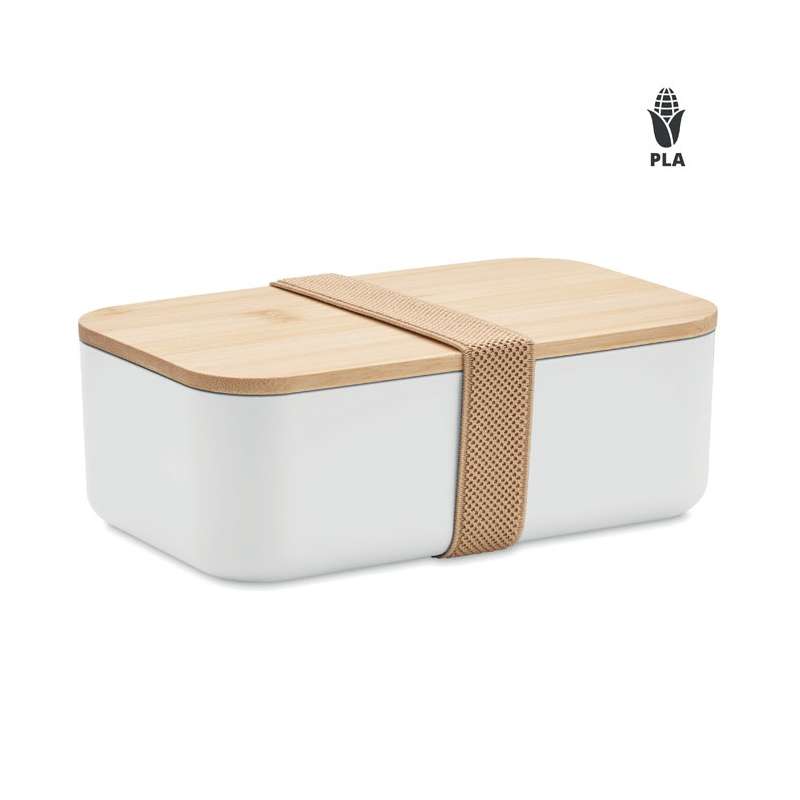 1000ml Lunchbox van maïs met bamboe deksel tegen groothandelsprijzen - Bento tegen groothandelsprijzen