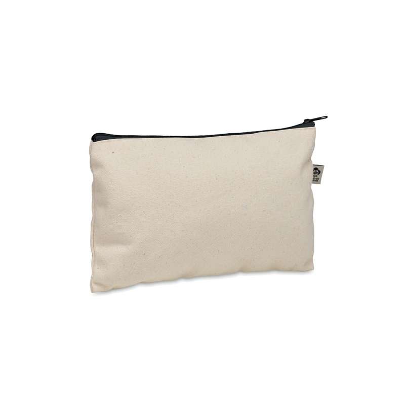 Pochette cosmetica cotone 340 gr/m² con zip a prezzi all'ingrosso - Trousse da toilette a prezzi all'ingrosso