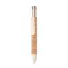 4-Color Cork Ballpoint Pen with Wheat Straw Accents - 4-color pen at wholesale prices 4-Color Cork Ballpoint Pen with Wheat Straw Accents - 4-color pen at wholesale prices