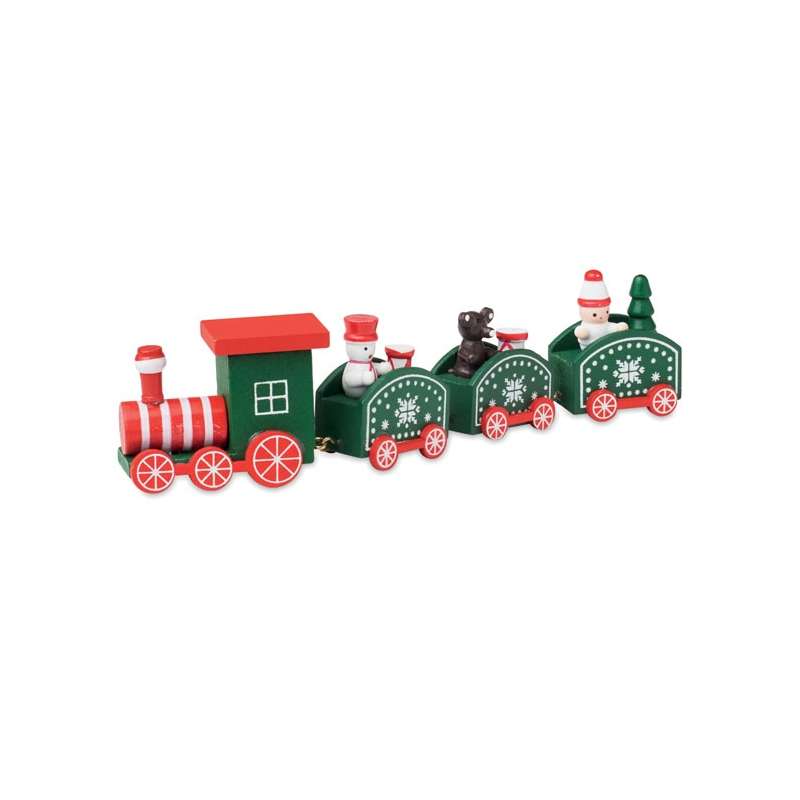 JUNA - Train de Noël en bois à prix de gros - Décoration de Noël à prix grossiste