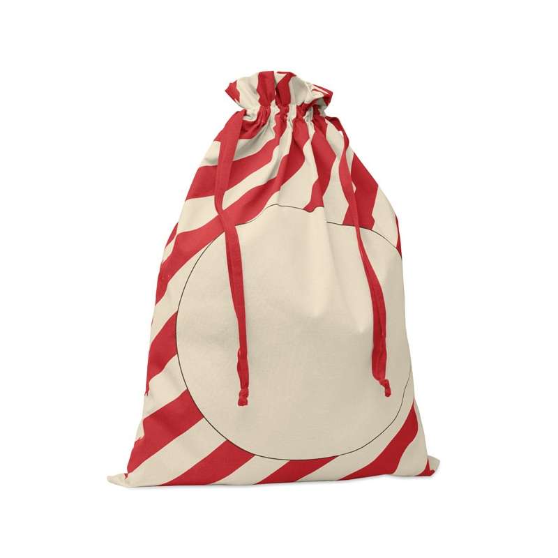 Großer Baumwollsack mit Kordelzug 50x70 cm - Weihnachtsdekoration zu Großhandelspreisen