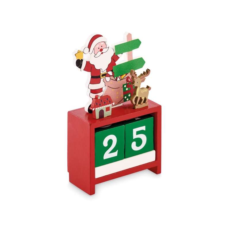 Calendário de Natal de Madeira para Mesa a preço grossista - Calendário a preço grossista