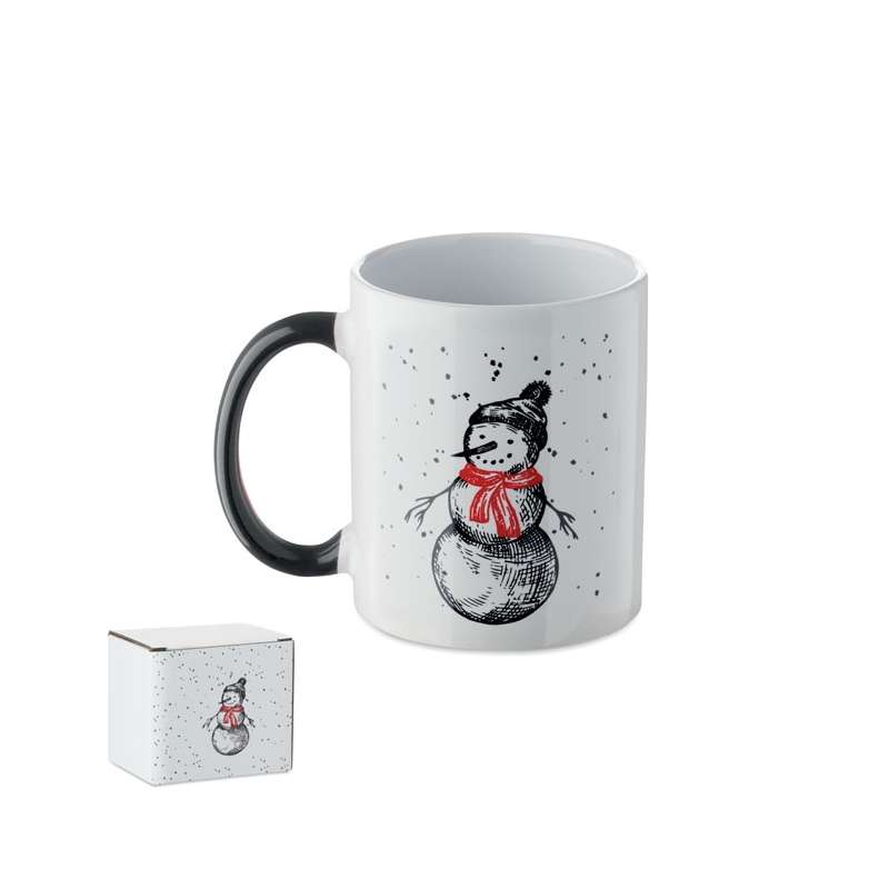 Vaso navideño de cerámica 300ml en caja - Decoración de Navidad a precios de mayorista