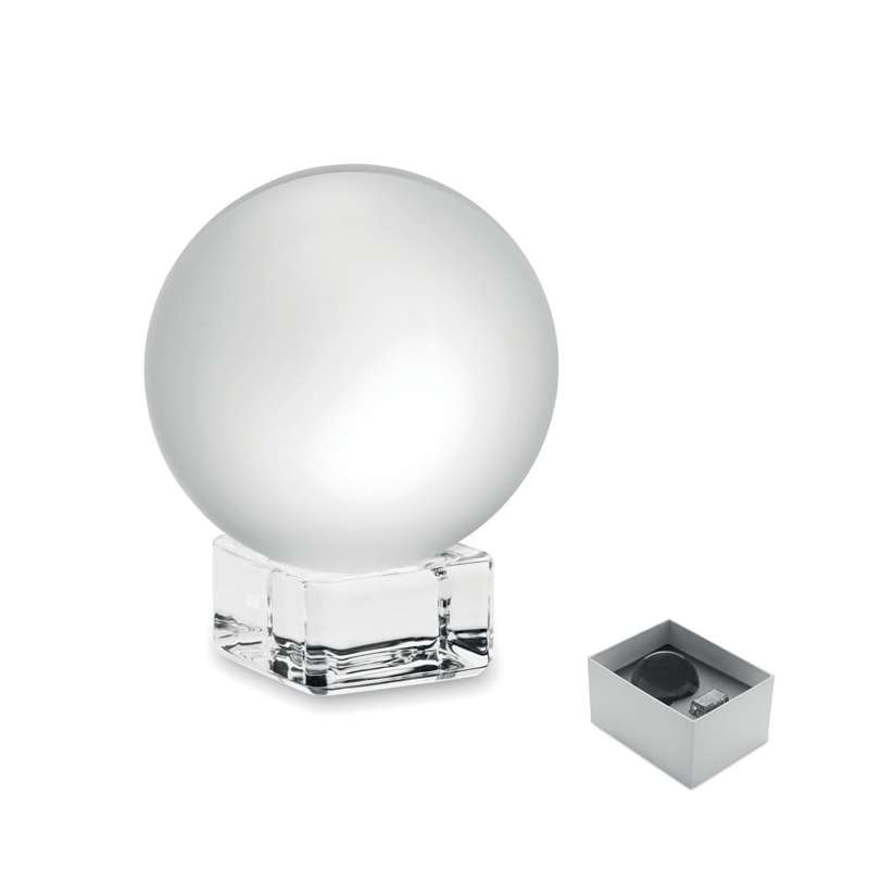 Round Glass Trophy with Base in Gift Box - Products at wholesale prices