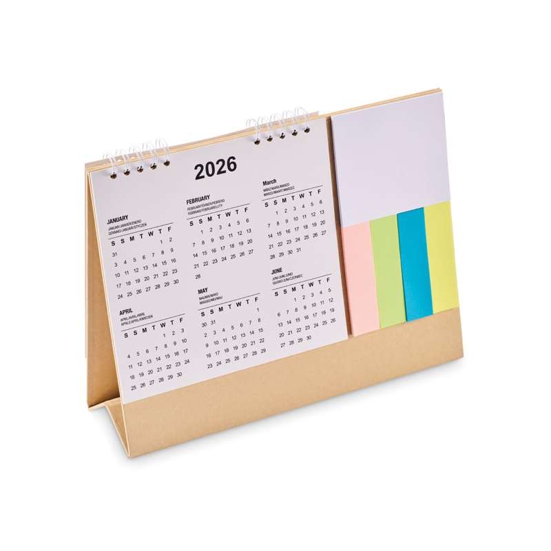 CALENDOO - Calendrier de bureau avec mémo - Calendrier à prix grossiste