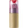 Tube cartonné de 12 crayons Terrence - Taille-crayon à prix de gros Tube cartonné de 12 crayons Terrence - Taille-crayon à prix de gros