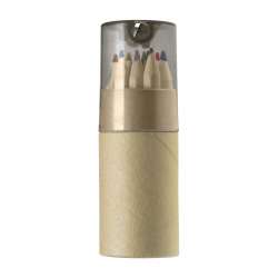 Tube cartonné de 12 crayons...