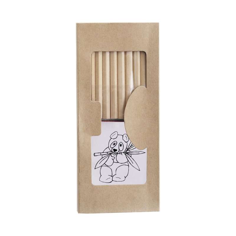 Juego de 10 lápices de colores grandes - Artículo de ocio a precios de mayorista