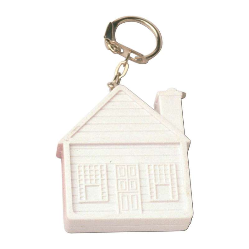 Schlüsselanhänger mit 2 m Maßband aus Kunststoff zu Großhandelspreisen - Metrische Maßband zu Großhandelspreisen