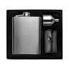 Set flasca 22 cl con 4 bicchieri inox - Flacon a prezzi all'ingrosso Set flasca 22 cl con 4 bicchieri inox - Flacon a prezzi all'ingrosso