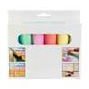 Set aus 6 bunten Kreiden 10 cm - Kreide zu Großhandelspreisen Set aus 6 bunten Kreiden 10 cm - Kreide zu Großhandelspreisen