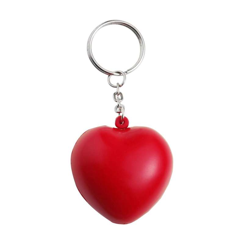 Stressabbau Schlüsselanhänger Lilou in PU zu Großhandelspreisen - Antistress aus Schaumstoff zu Großhandelspreisen