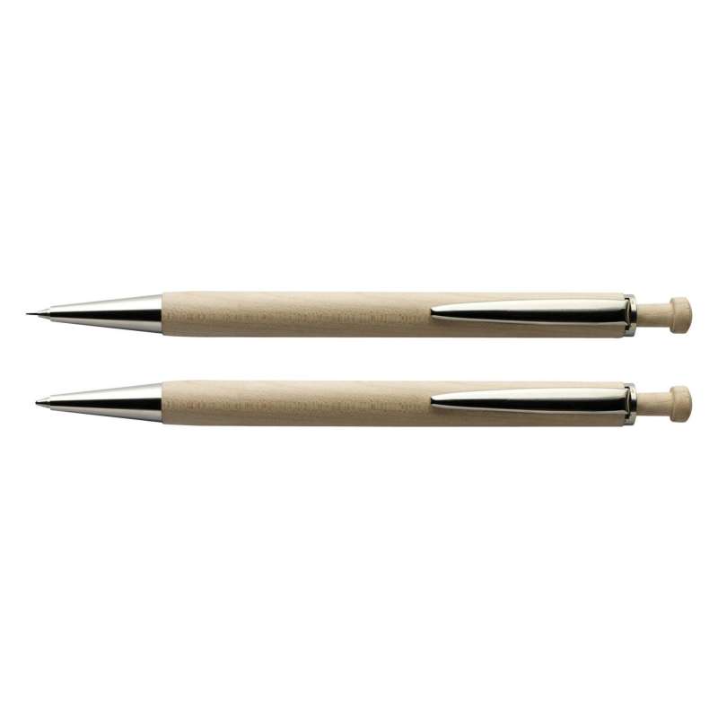 Wood and Metal Ballpoint Pen Set at wholesale prices - Pen set at wholesale prices