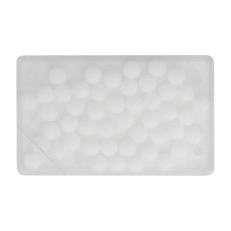 Caja plástica con 50 caramelos de menta - Accesorio diario a precios de mayorista