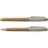 Bamboo Ballpoint and Roller Pen Set - Pen set at wholesale prices