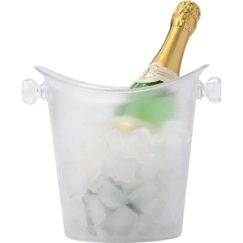 Seau à Champagne en plastique  givré à prix grossiste - Rafraîchisseur à bouteille à prix de gros