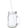 48cl Glass Jar with Handle and Straw Lid - Cup at wholesale prices