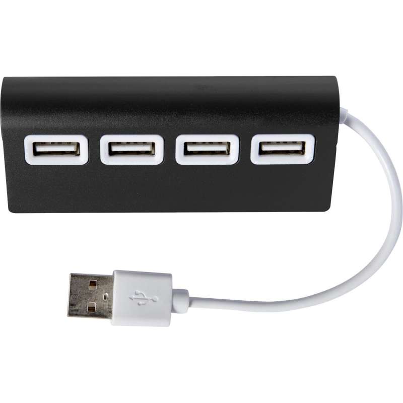Hub USB 4 Portas em Alumínio 5V - Acessório informático a preço grossista