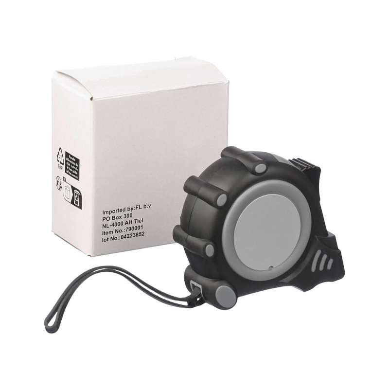 3 m ABS målebånd med clip og snor - Målebånd til engrospris