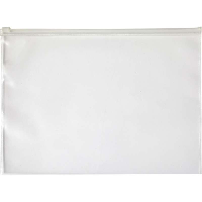 Pochette A4 trasparente in PVC con zip - Portadocumenti a prezzi all'ingrosso
