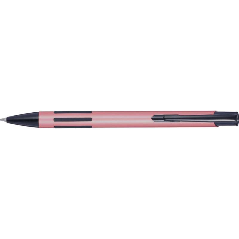 Stylo bille en métal laqué - Encre bleue - Stylo bille à prix de gros