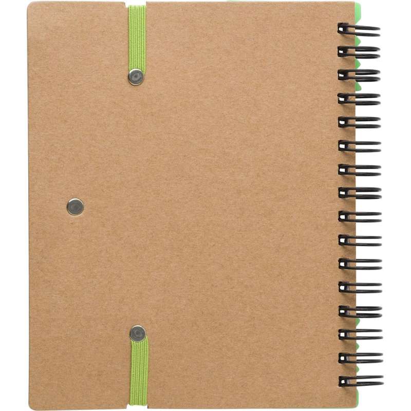 Carnet à spirale en papier recyclé Angela à prix grossiste - Fourniture de bureau à prix de gros