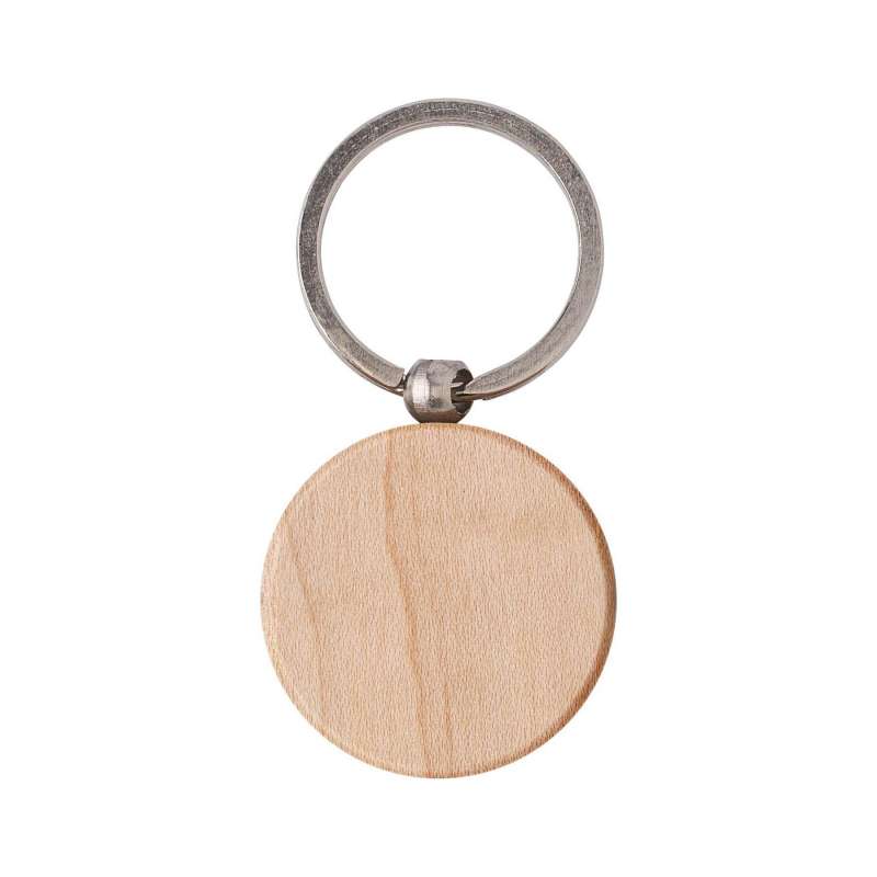Houten sleutelhanger 5 cm met ring - Houten product tegen groothandelsprijzen